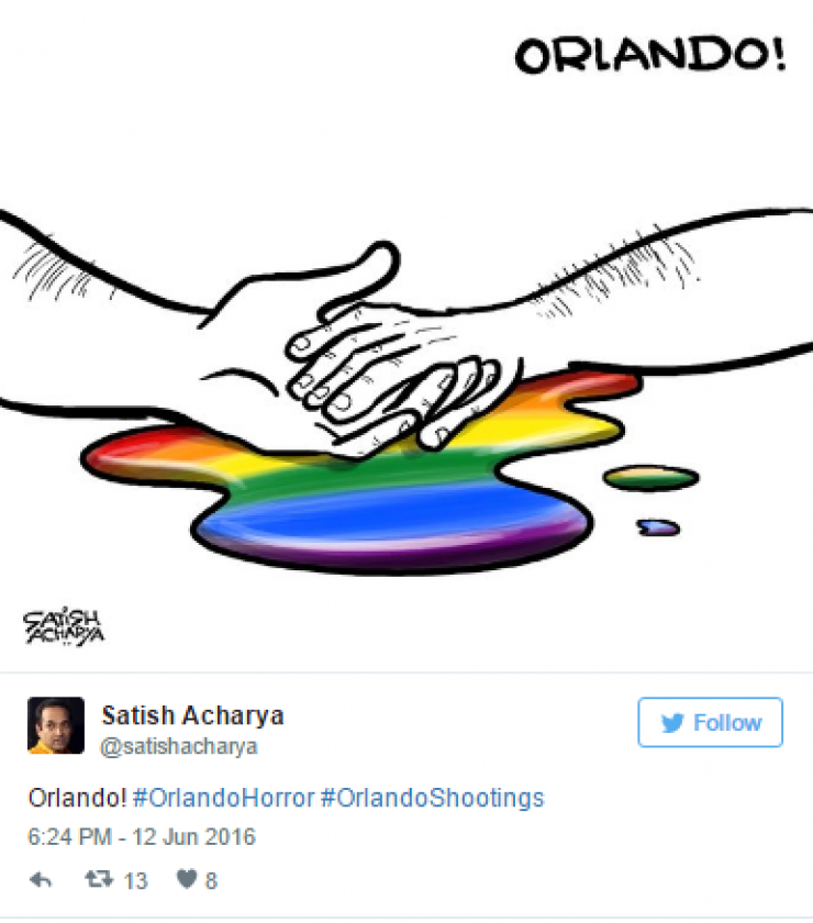 Illustration de l'article : 15 drawings honoring the victims of the attack in Orlando