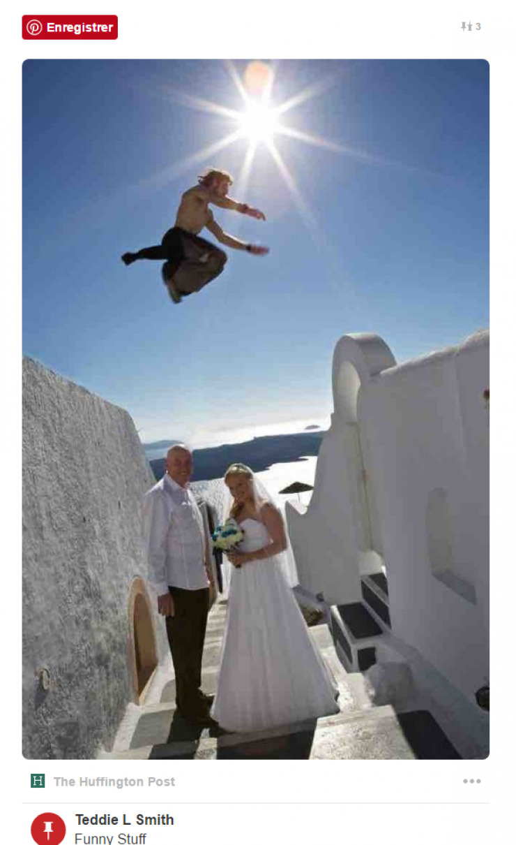 Illustration de l'article : The people who put themselves in your wedding pictures and go too far... 16 hilarious pictures!