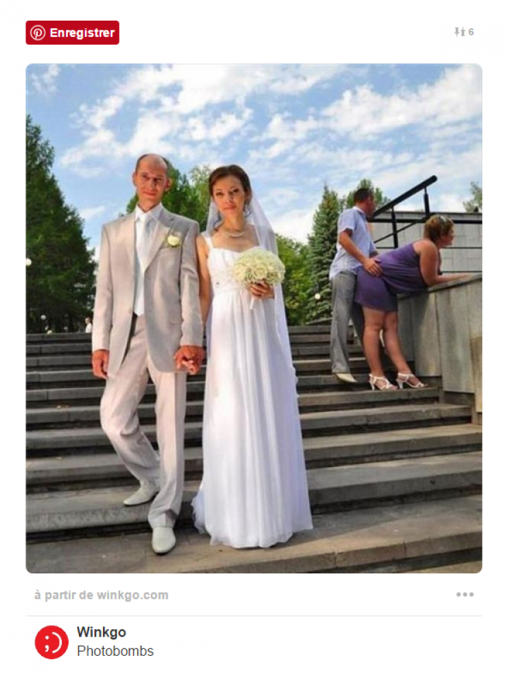 Illustration de l'article : The people who put themselves in your wedding pictures and go too far... 16 hilarious pictures!