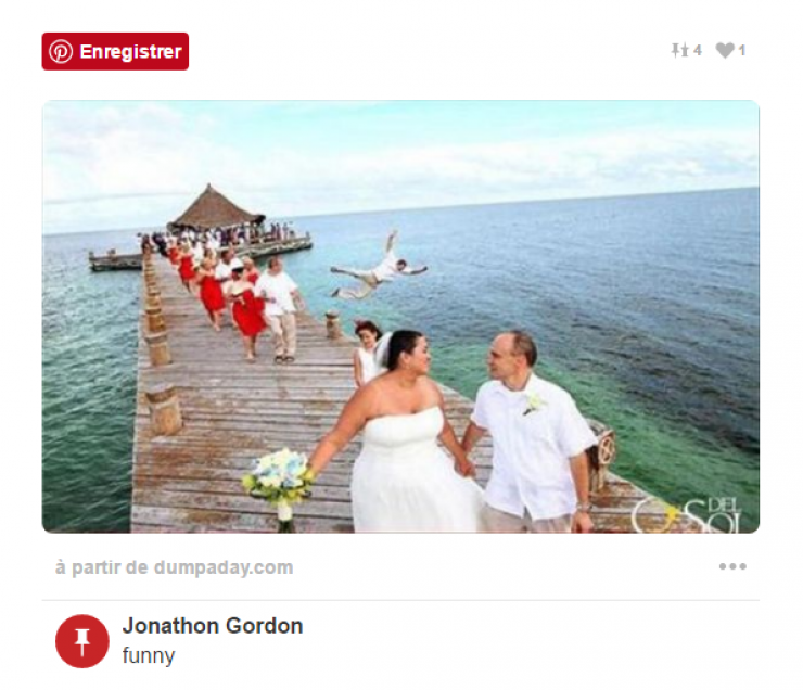 Illustration de l'article : The people who put themselves in your wedding pictures and go too far... 16 hilarious pictures!