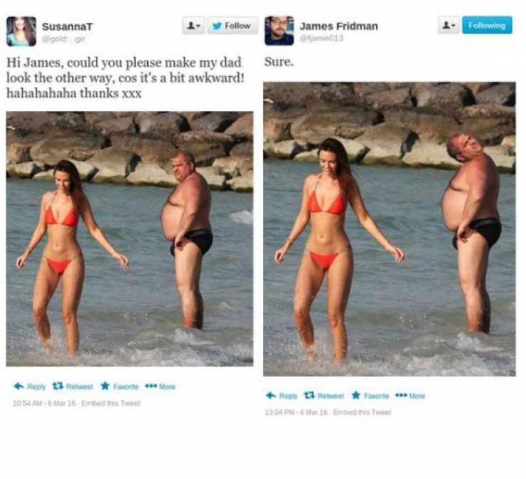 Illustration de l'article : This digital artist manipulates people’s Photoshop requests and it’s hilarious! 10 photos!