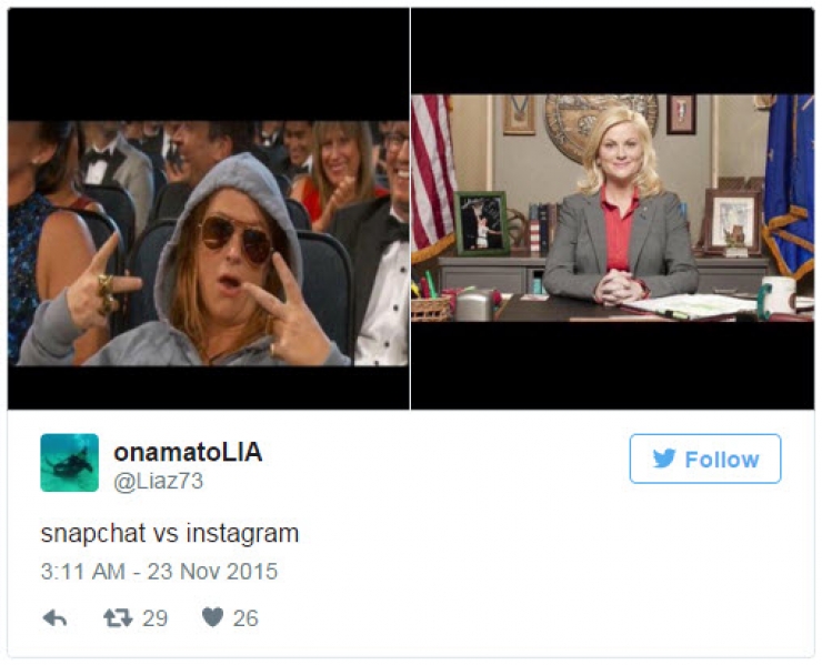 Illustration de l'article : Differences between the photos posted on Instagram and Snapchat!