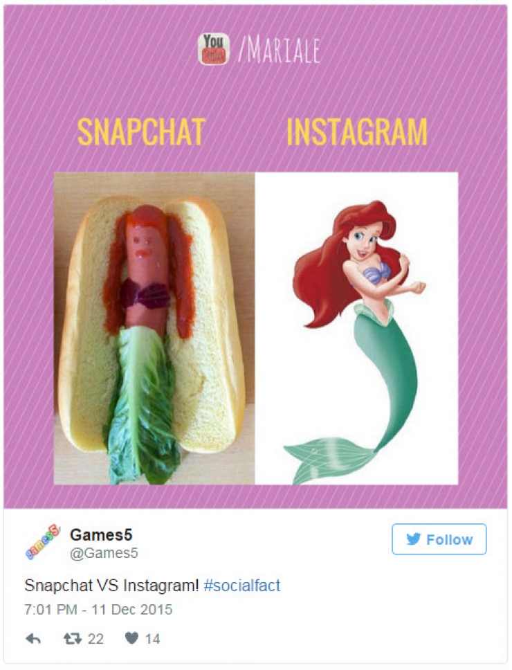 Illustration de l'article : Differences between the photos posted on Instagram and Snapchat!