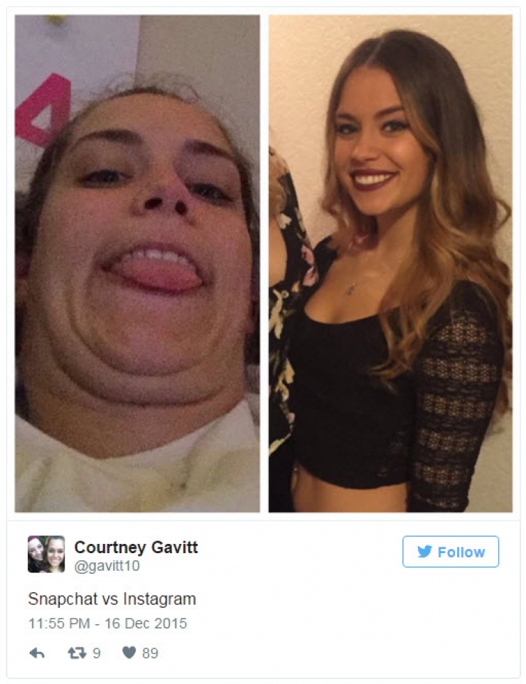 Illustration de l'article : Differences between the photos posted on Instagram and Snapchat!