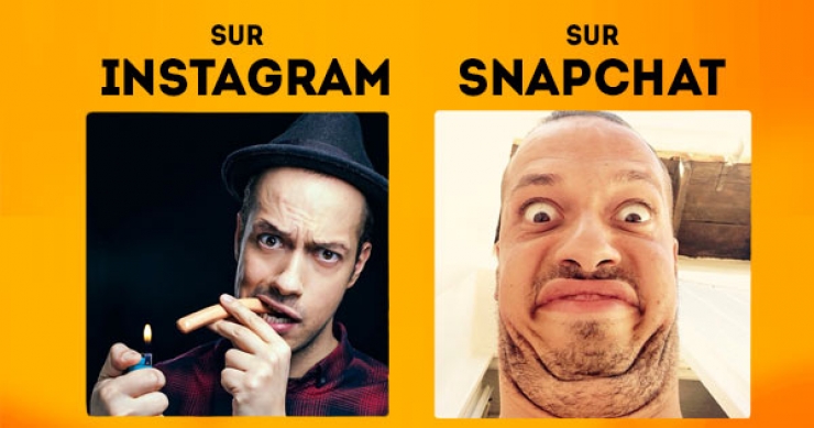 Illustration de l'article : Differences between the photos posted on Instagram and Snapchat!