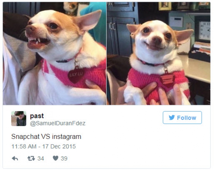 Illustration de l'article : Differences between the photos posted on Instagram and Snapchat!