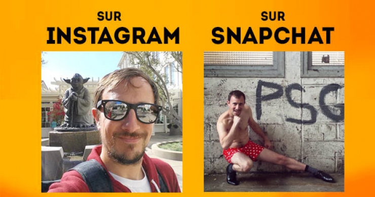 Illustration de l'article : Differences between the photos posted on Instagram and Snapchat!