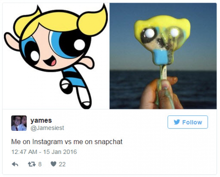Illustration de l'article : Differences between the photos posted on Instagram and Snapchat!