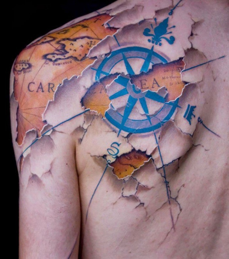 Illustration de l'article : These 25 tattoos of optical illusions may leave you with your mouth wide open!