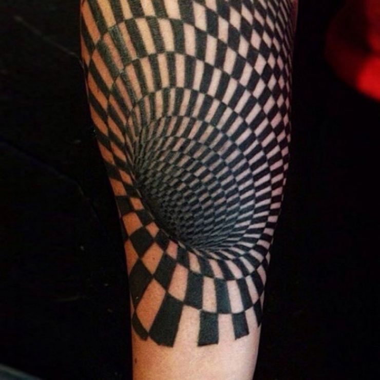 Illustration de l'article : These 25 tattoos of optical illusions may leave you with your mouth wide open!