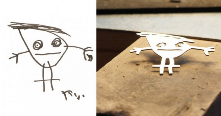 Illustration de l'article : They create beautiful jewelry from children's drawings! The idea is brilliant...