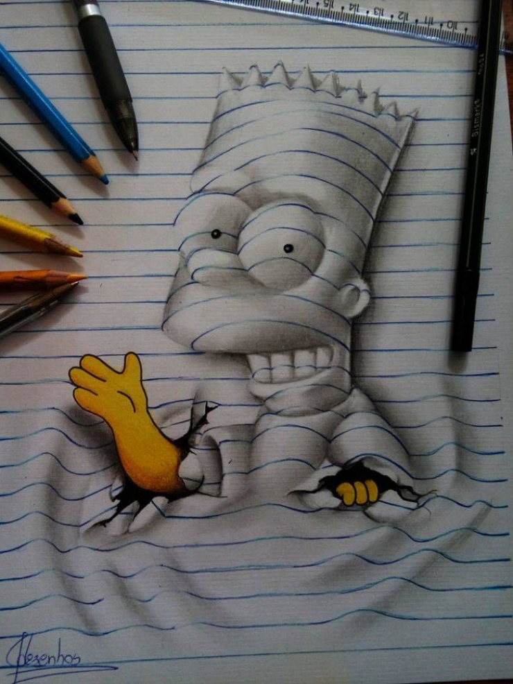 Illustration de l'article : This artist is only 16, yet he masters 3D drawings with impressive ease...