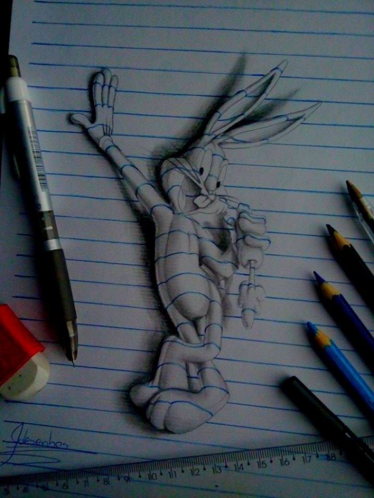 Illustration de l'article : This artist is only 16, yet he masters 3D drawings with impressive ease...