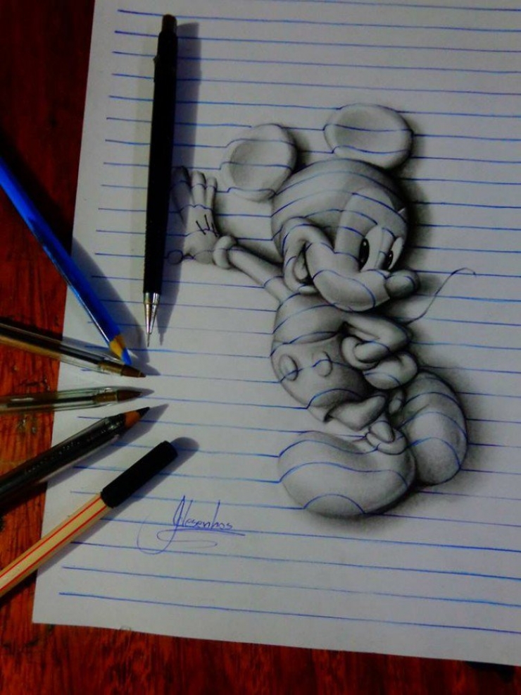 Illustration de l'article : This artist is only 16, yet he masters 3D drawings with impressive ease...