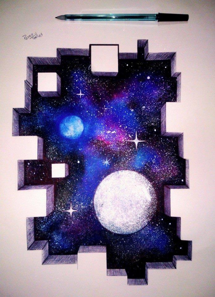 Illustration de l'article : This artist is only 16, yet he masters 3D drawings with impressive ease...