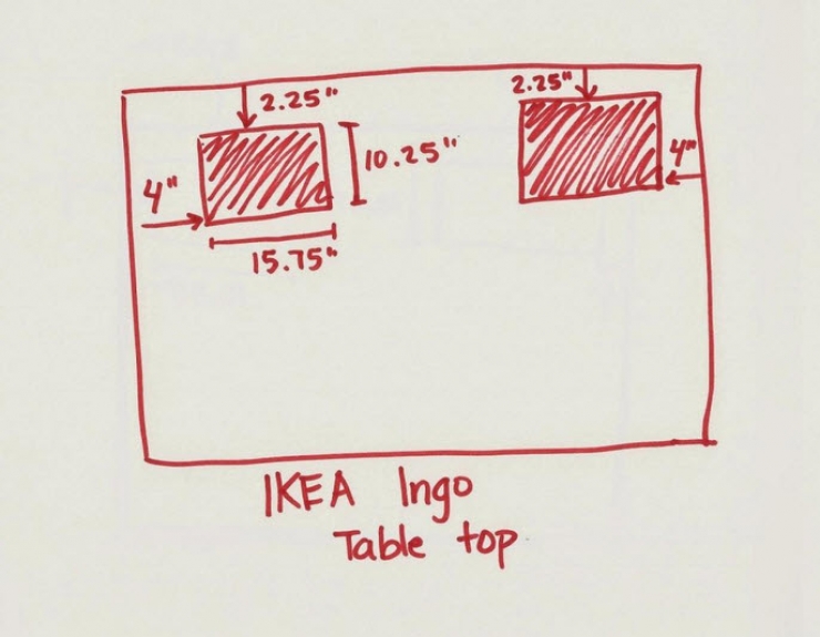 Illustration de l'article : She cut 2 holes in an Ikea table to create an amazing project!