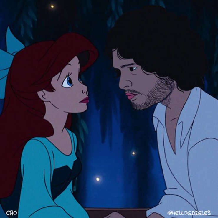 Illustration de l'article : Magic: What if Jon Snow replaced Disney princes...