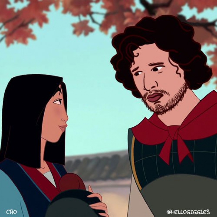 Illustration de l'article : Magic: What if Jon Snow replaced Disney princes...
