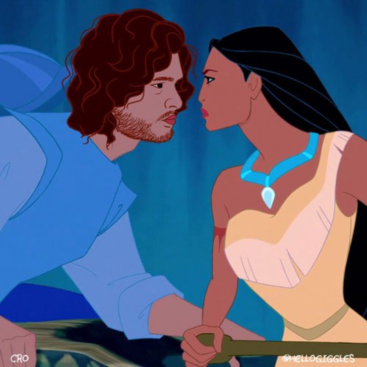 Illustration de l'article : Magic: What if Jon Snow replaced Disney princes...
