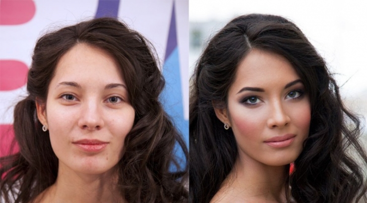 Illustration de l'article : With and without! It's crazy what makeup can do... 17 photos!
