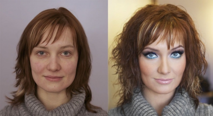 Illustration de l'article : With and without! It's crazy what makeup can do... 17 photos!