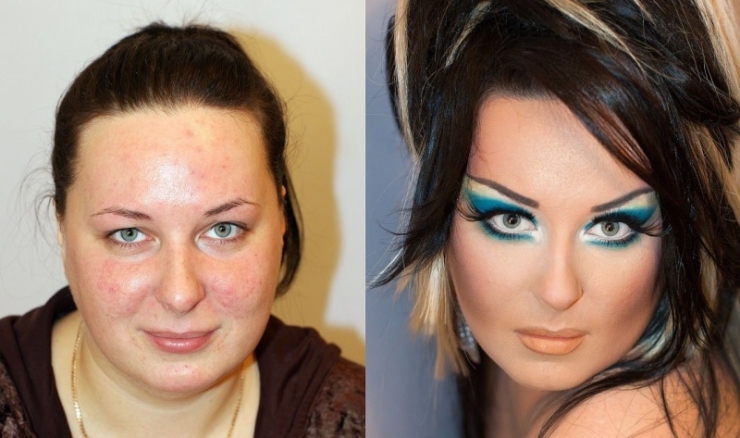 Illustration de l'article : With and without! It's crazy what makeup can do... 17 photos!