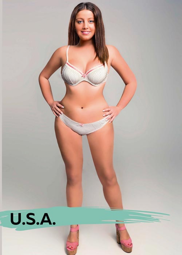 Illustration de l'article : What does the idea of the perfect female body look like in 18 different countries?