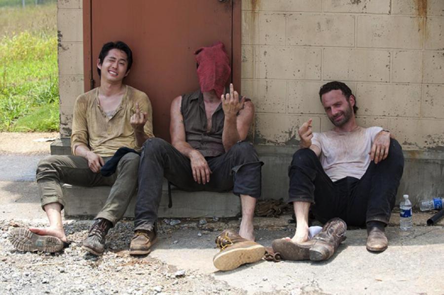 Illustration de l'article : 12 unpublished photographs taken during the filming of &ldquo;The Walking Dead&rdquo;! Which ones are the most unusual?