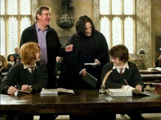 Illustration de l'article : Which of these 35 funny shots from the filming of Harry Potter are the funniest?