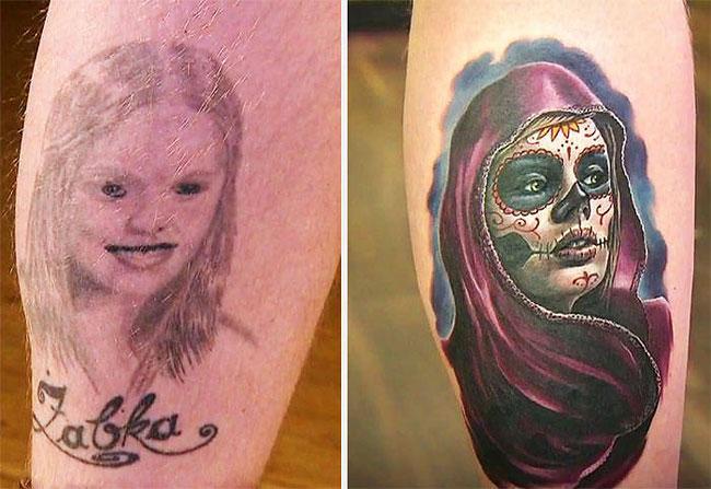 Illustration de l'article : Of these 51 tattoo fails, which ones were covered up the best?