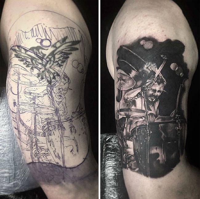 Illustration de l'article : Of these 51 tattoo fails, which ones were covered up the best?