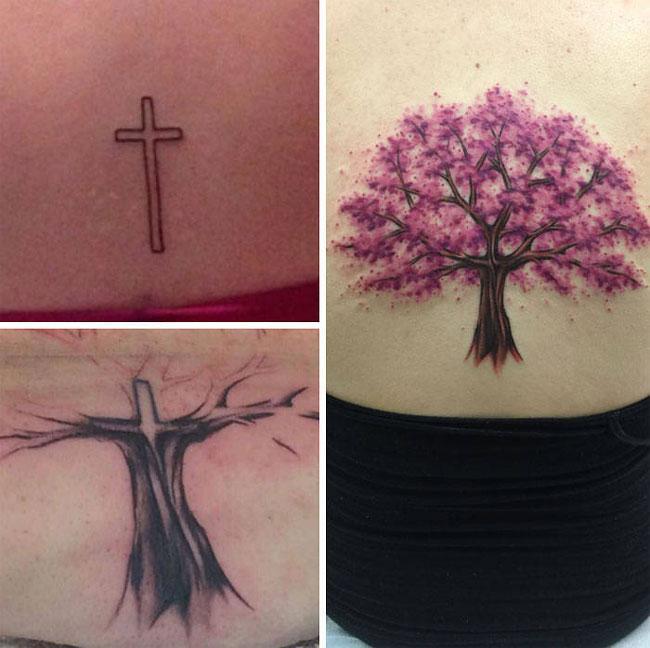 Illustration de l'article : Of these 51 tattoo fails, which ones were covered up the best?