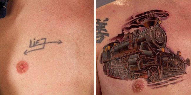Illustration de l'article : Of these 51 tattoo fails, which ones were covered up the best?