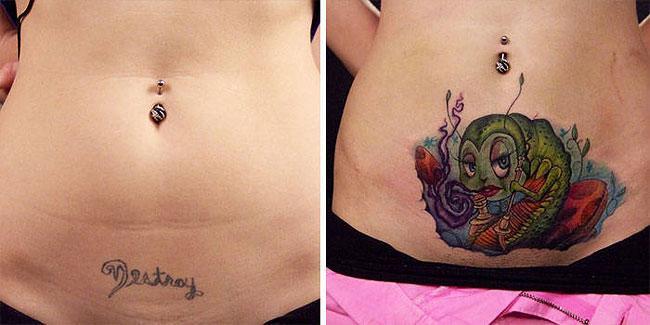 Illustration de l'article : Of these 51 tattoo fails, which ones were covered up the best?