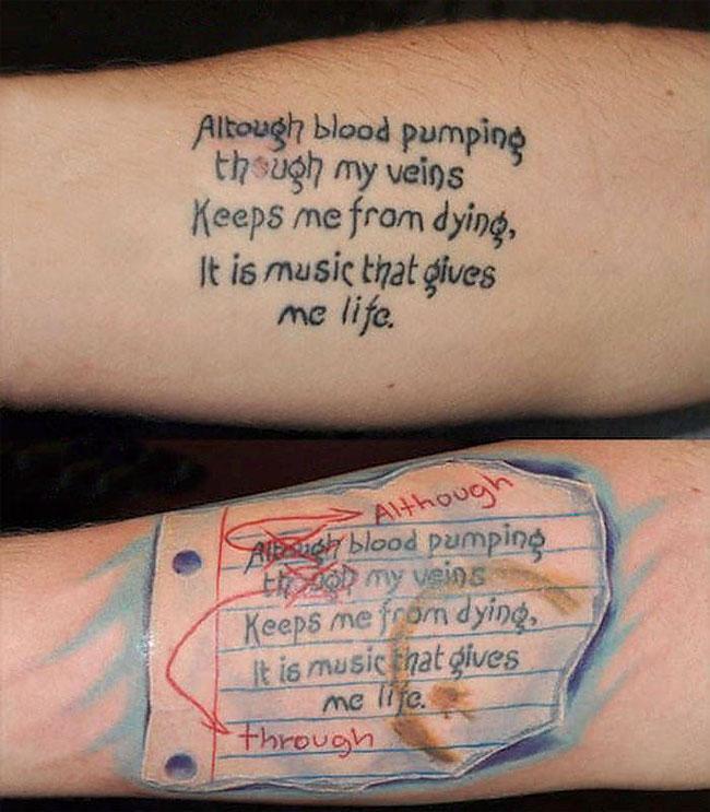 Illustration de l'article : Of these 51 tattoo fails, which ones were covered up the best?