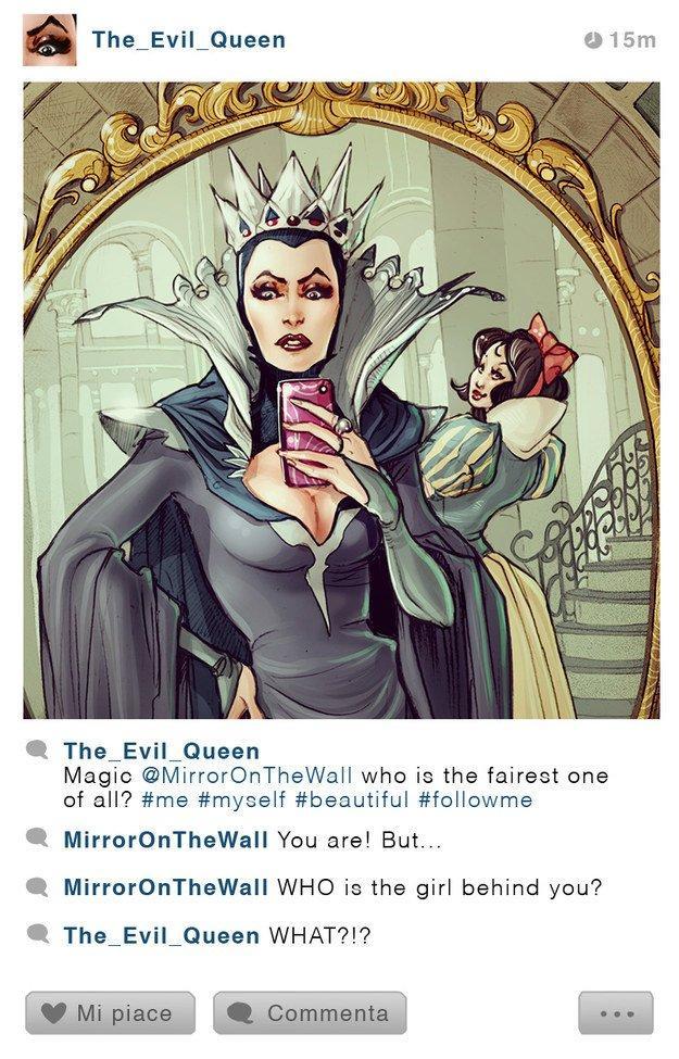 Illustration de l'article : 13 Disney characters imagined as if they had an Instagram account!