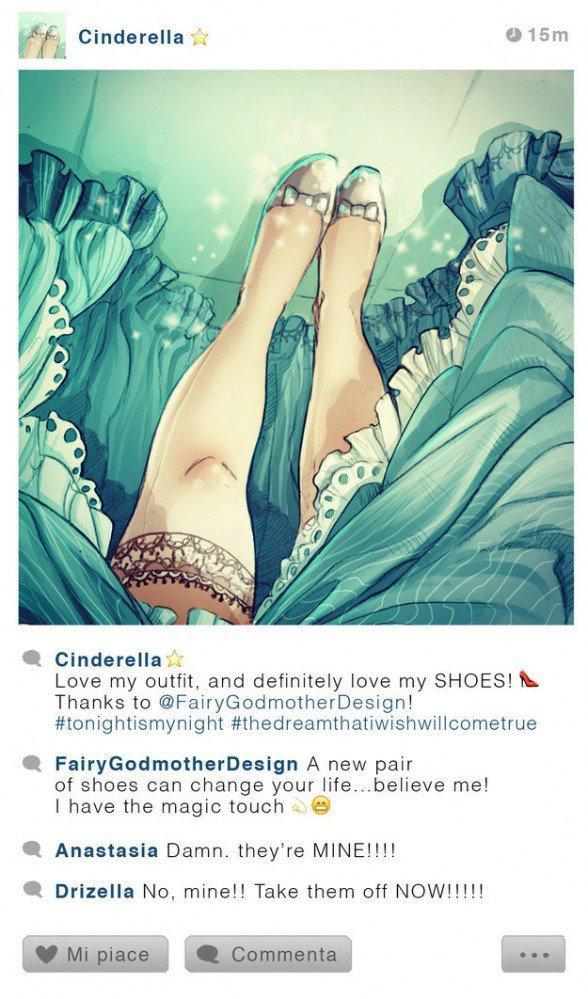 Illustration de l'article : 13 Disney characters imagined as if they had an Instagram account!