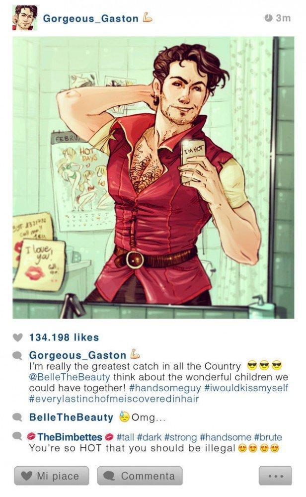 Illustration de l'article : 13 Disney characters imagined as if they had an Instagram account!