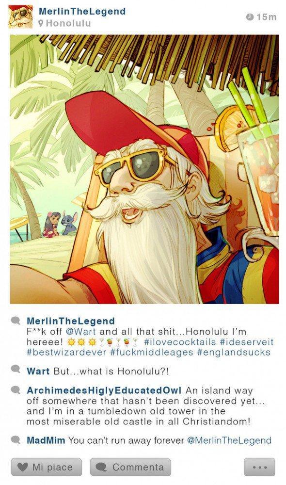 Illustration de l'article : 13 Disney characters imagined as if they had an Instagram account!