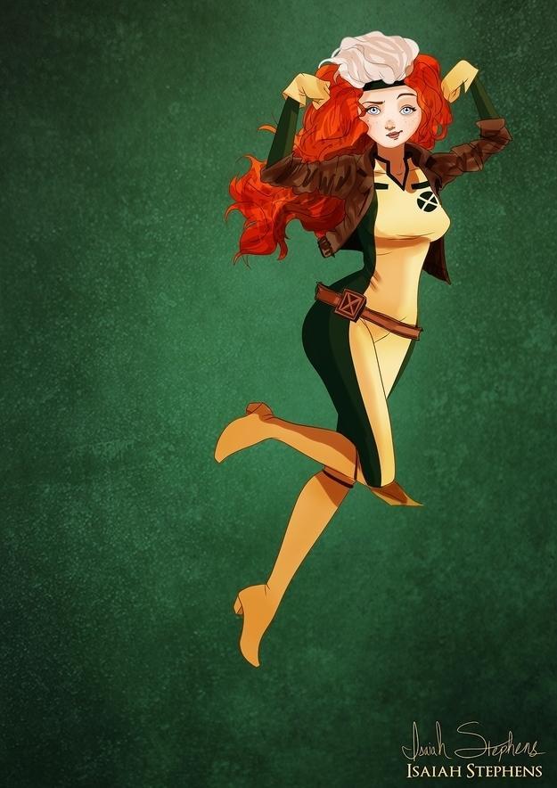 Illustration de l'article : When Disney princesses dress in the costumes of 11 pop culture heroines!
