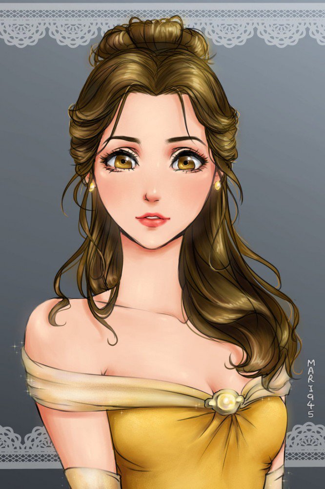Illustration de l'article : 14 Disney princesses&hellip;manga style, like you&rsquo;ve never seen them before!