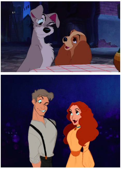 Illustration de l'article : Disney animals transformed into humans in 8 hilarious drawings!