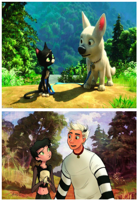 Illustration de l'article : Disney animals transformed into humans in 8 hilarious drawings!