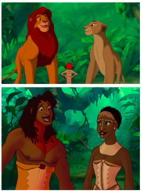Illustration de l'article : Disney animals transformed into humans in 8 hilarious drawings!