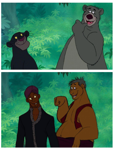 Illustration de l'article : Disney animals transformed into humans in 8 hilarious drawings!