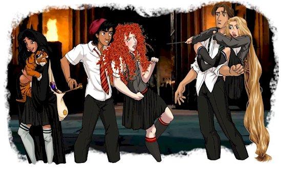 Illustration de l'article : 9 Disney characters imagined in the world of Harry Potter!