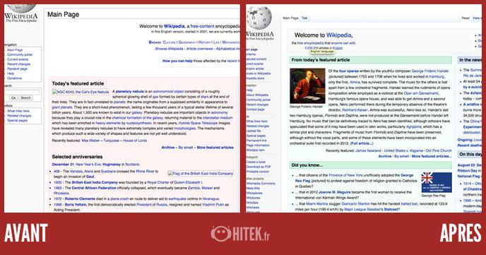 Illustration de l'article : 18 before/after shots of websites proving that they have really changed!