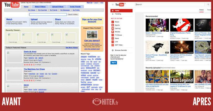 Illustration de l'article : 18 before/after shots of websites proving that they have really changed!