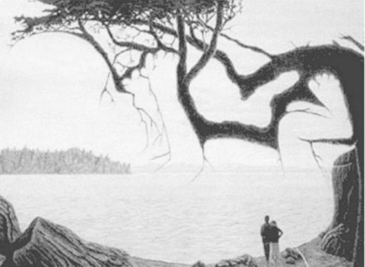 Illustration de l'article : Only 35 out of 100 people are able to see the hidden person in this image. Are you one of them?