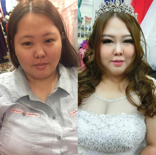 Illustration de l'article : 19 amazing new pictures of girls with and without makeup